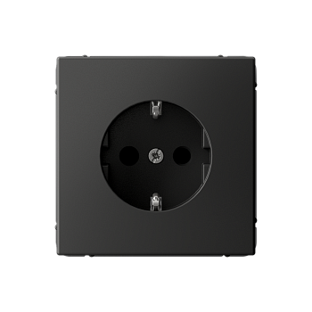 ARTGALLERY РОЗЕТКА с заземлением со шторками, 16А, механизм, БАЗАЛЬТ Systeme Electric