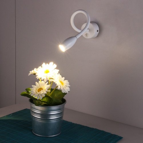 Настенный светодиодный светильник с гибким корпусом LED 3Вт 4000К белый IP20 BAND (a039999) Elektrostandard фото 3