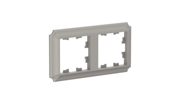 ATLASDESIGN ANTIQUE 2-постовая РАМКА, универсальная, ШАМПАНЬ Schneider Electric