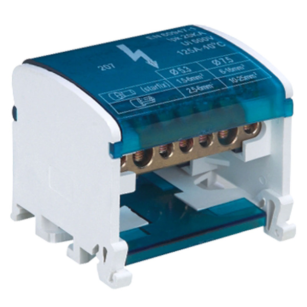 Шины на DIN-рейку в корпусе (кросс-модуль) 2х7 L+PEN LD505-207 STEKKER