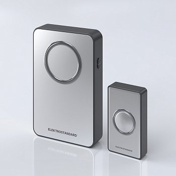Звонок беспроводной 38M серебряный, черный IP20 (a055697) Elektrostandard