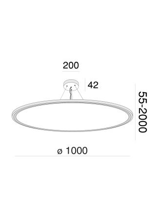 Подвесной светильник 96Вт 4000K Белый IP20 Cosmos MOD057PL-L96W4K Technical