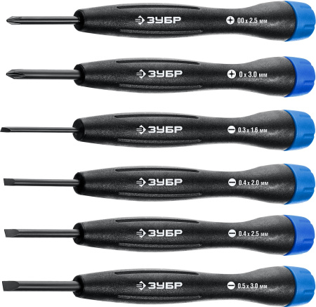TX-6 набор отверток для точных работ 6 предм., ЗУБР