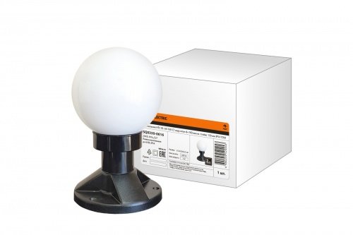 Светильник НТУ 03- 60-160-С1 шар опал d=160 мм на стойке 130 мм IP54 TDM фото 2