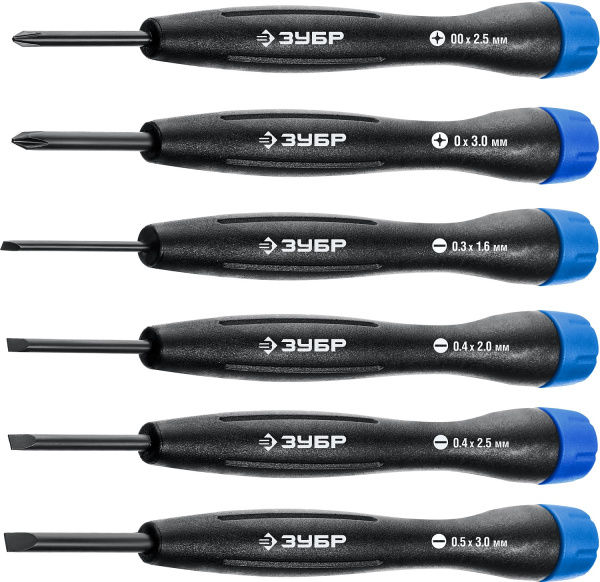 TX-6 набор отверток для точных работ 6 предм., ЗУБР