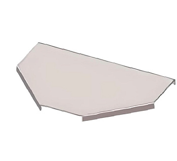 Крышка к тройниковому лотку КЛТ 200 УТ1,5, оцинкованный лист S1,2