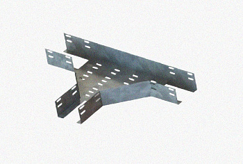 Лоток тройниковый перфорированный ОТ 600х65 У3, окрашенный, S1,5