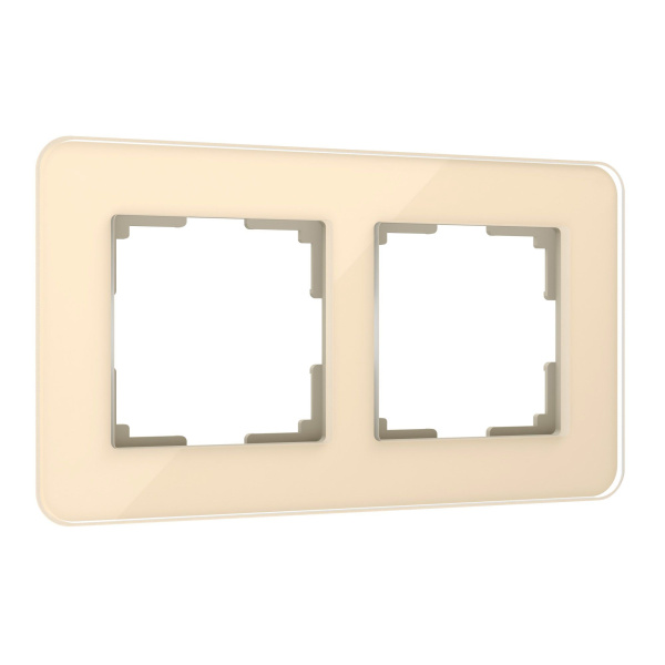 Elite Рамка СУ 2 пост . стекло айвори IP20 Werkel