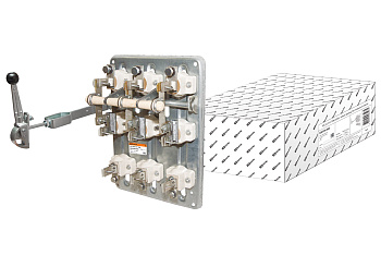 Рубильник РПС-6/Л У3 TDM (630А, левый привод, без плавких вставок)