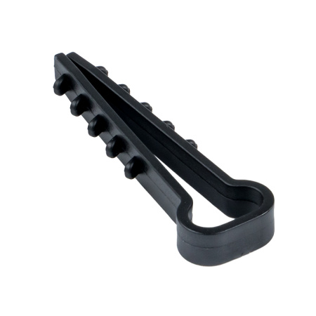 Дюбель-хомут (5х10 мм) для плоского кабеля черный (10 шт) PROxima EKF