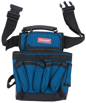 Подсумок поясной "ЭКСПЕРТ", держатель для молотка, дополнительная ручка для переноски, 7 карманов ЗУБР