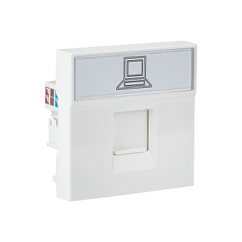 Розетка RJ45 кат, 6, 2 модуля EKF