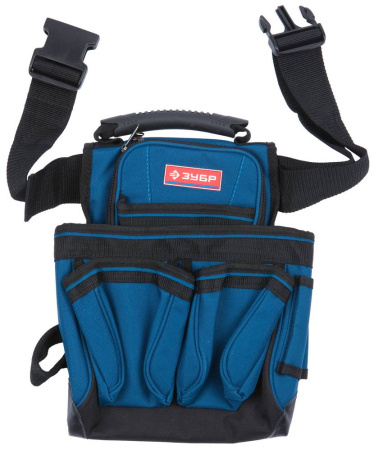 Подсумок поясной "ЭКСПЕРТ", держатель для молотка, дополнительная ручка для переноски, 7 карманов ЗУБР