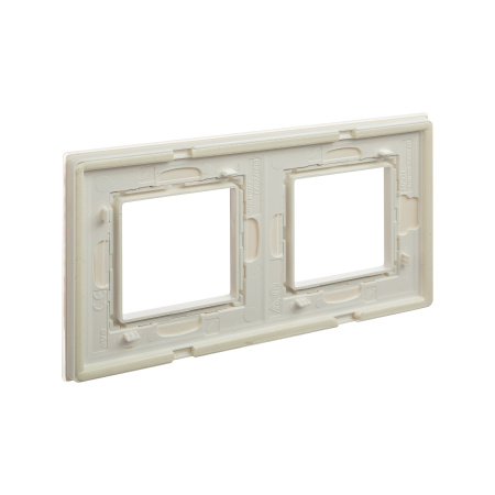 Рамка из натурального стекла, "Avanti", белая, 2 поста (4 мод.) DKC