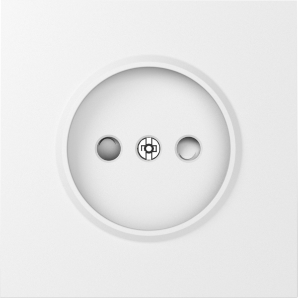 Donel S08 матовый белый накладка для розетки без заземления, со шторками 16A 250 В~,серия DB