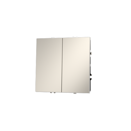 Выключатель встраиваемый Voltum S70 двухклавишный 10А, (кашемир)