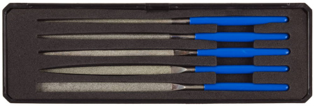 Набор "ЭКСПЕРТ" Надфили с алмазным напылением в пластиковом боксе, P 140, 140х75мм, 5 предметов ЗУБР
