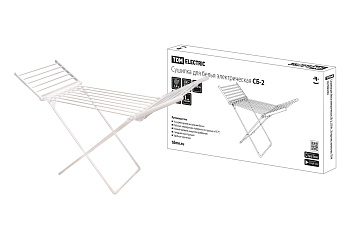 Сушилка для белья электрическая, СБ-2, 230 Вт, 20 прутьев, напольная, TDM