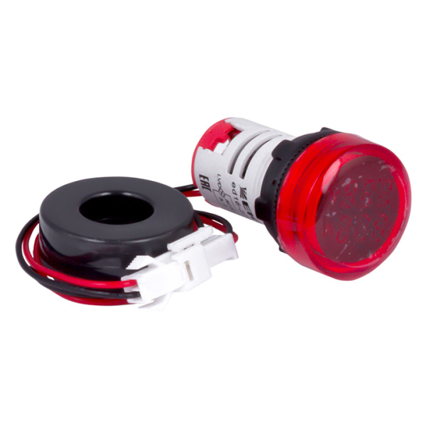 Индикатор значения тока и напряжения красный ED16-22AVD 100А PROxima в комплекте с трансформатором тока EKF