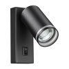 Св-к накл.настенный IP20 GU10 9W 220V ULAR черный NOVOTECH