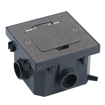 Donel Лючок 2 мод. (1 мод. 45х45 мм.), оцинкованная сталь, IP44, (с уст. набором)