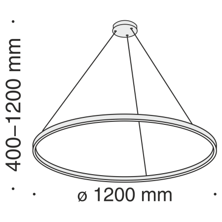 Подвесной светильник 81Вт 4000K Латунь IP20 Rim MOD058PL-L65BS4K Technical