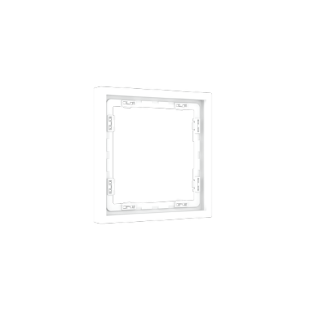 Рамка пластиковая Voltum S70 на 1 пост, (белый матовый)