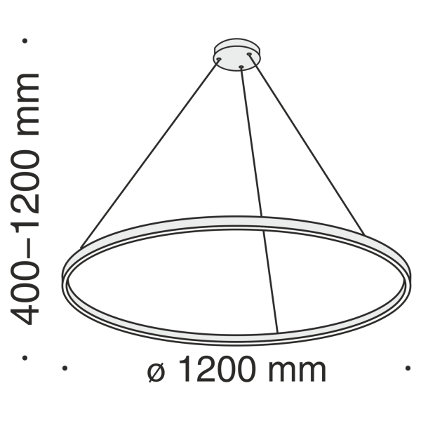 Подвесной светильник 81Вт 4000K Латунь IP20 Rim MOD058PL-L65BS4K Technical