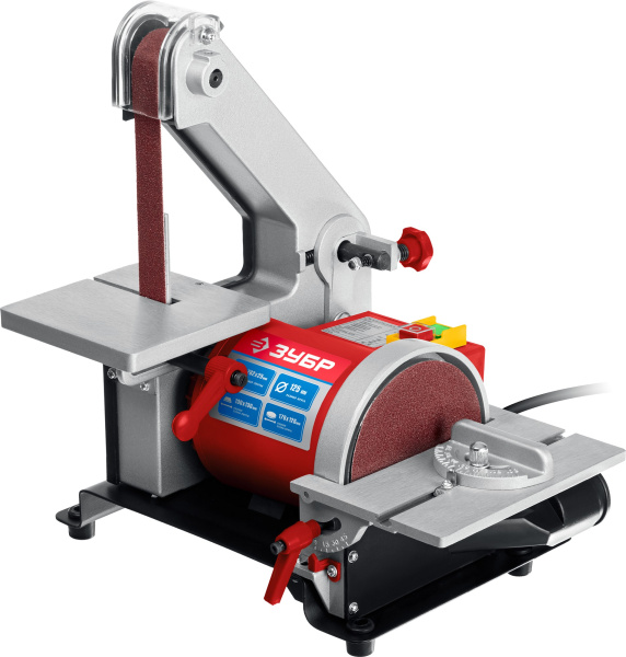 330 Вт тарельчато-ленточный шлифовальный станок ЗУБР