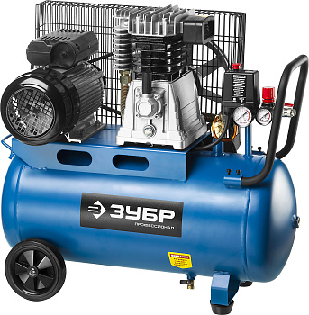 Компрессор воздушный ременной, 440 л/мин, 50 л, 2200 Вт, ЗУБР