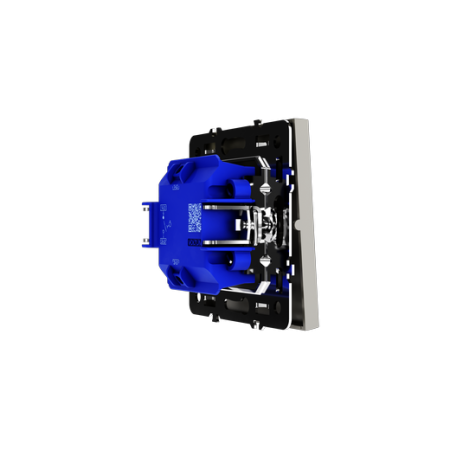 Выключатель с самовозвратом встраиваемый Voltum S70 одноклавишный 10А, (шелк)