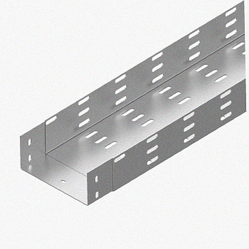 Лоток монтажный цельный перфорированный ЛМЦ150х100х3000 УХЛ1, горячее цинкование, S1,5