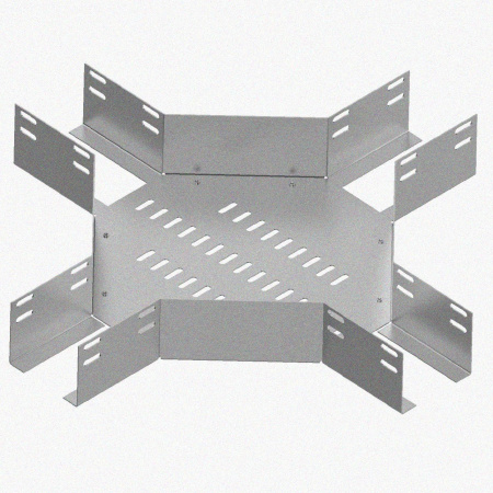 Лоток крестообразный глухой КМГ 400х80 УХЛ1, горячее цинкование S1,5