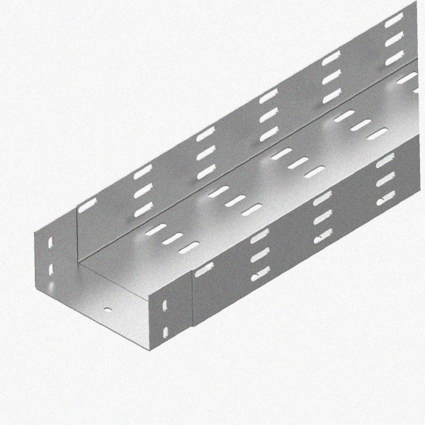 Лоток монтажный цельный перфорированный ЛМЦ150х100х3000 УХЛ1, горячее цинкование, S1,5