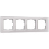 Favorit Рамка на 4 поста (дымчатый,стекло) Werkel