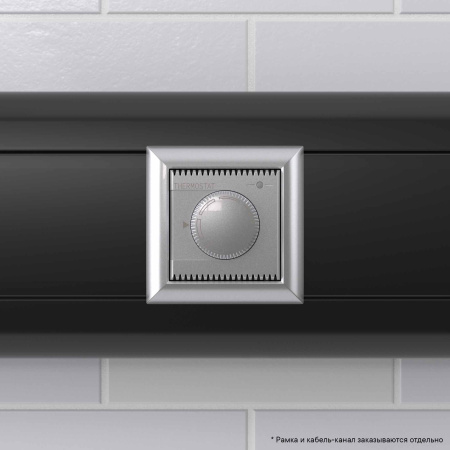 Термостат модульный для теплых полов, "Avanti", "Закаленная сталь", 2 модуля DKC