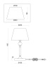 Настольный светильник 1*E14 40Вт Латунь IP20 Rosemary FR5190TL-01BS1 Freya