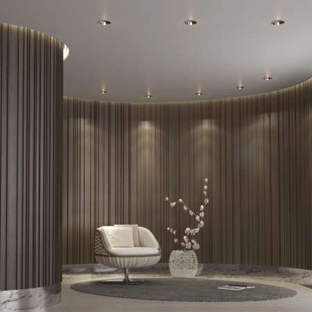 Св-к встр.св/д IP20 LED 4000К 10W 100-265V KNOF белый/хром NOVOTECH