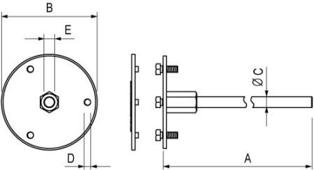 Точка заземления, M12 DKC