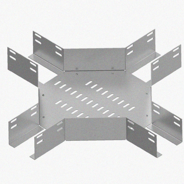 Лоток крестообразный перфорированный КМ 200х80 УТ1,5, горячее цинкование, S1,5