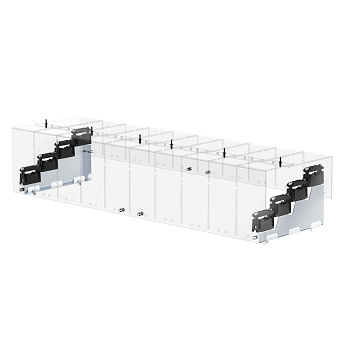 Комплект зашитного кожуха ступенчатой шинной системы 3P DKC