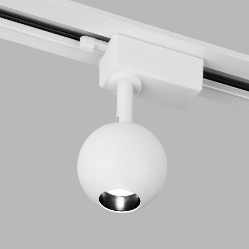 Трековый светодиодный светильник для однофазного шинопровода 8Вт 4200К матовый белый IP20 Ball (a053740) Elektrostandard фото 3