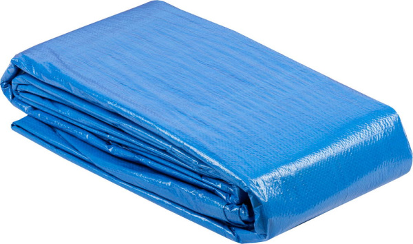 Тент-полотно "Мастер" универсальный, из тканого полимера плотностью 75 г/м3, с люверсами, водонепроницаемый, 6мх10м ЗУБР