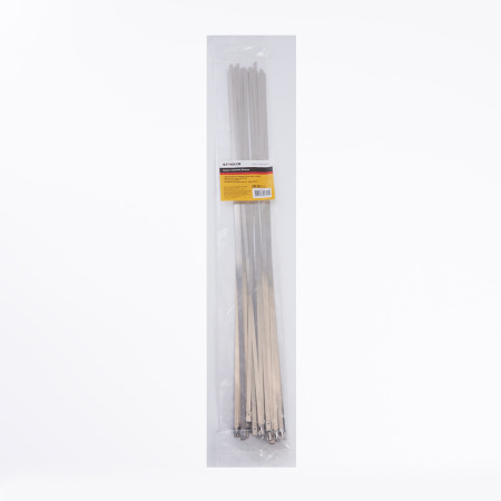 Хомут стальной STEKKER SSCT46-500 4,6х500мм, d пучка max 146мм, нагрузка 55кг, серый, упаковка 25 шт