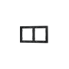 Рамка пластиковая Voltum S70 на 2 поста, (графит)