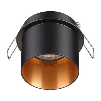 Встр.св-к IP20 GU10 50W 220V BUTT черный NOVOTECH