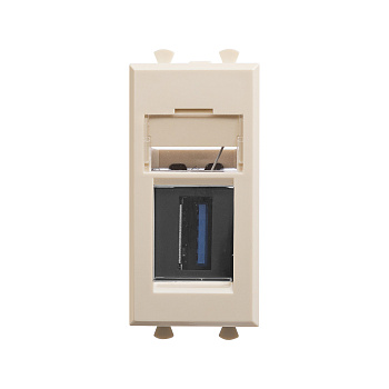 USB 3.0 розетка модульная, тип А-А, "Avanti", "Ванильная дымка", 1 модуль DKC