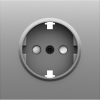 Donel S08 серый графит накладка для розетки Schuko с заземлением, со шторками 16A 250 В~,серия DB