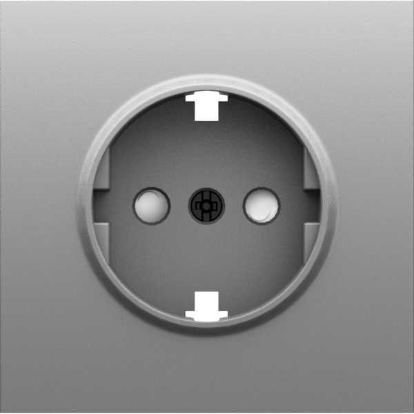 Donel S08 серый графит накладка для розетки Schuko с заземлением, со шторками 16A 250 В~,серия DB