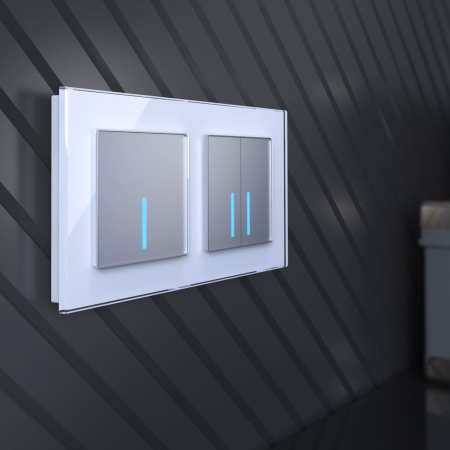 Умный сенсорный выключатель двухклавишный B СУ IP20 Werkel